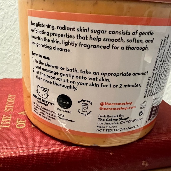 THE CREME SHOP X HELLO KITTY NWT BODY  CARAMEL PUMPKIN LATTE BODY SCRUB - Picture 4 of 7